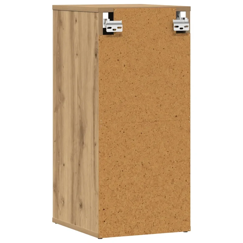 Lot de 2 armoires à chaussures 32 x 35 x 70 cm avec porte rangement pratique style chêne artisanal en bois 02_0050918