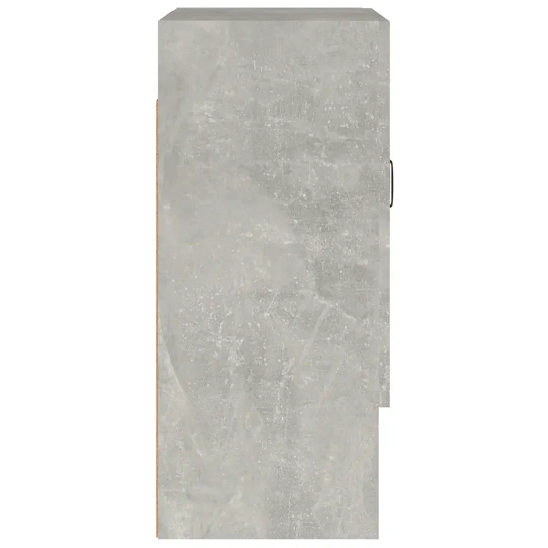 Armoire murale pratique design moderne 60 x 31 x 70 cm rangement optimisé en bois gris béton 02_0048048
