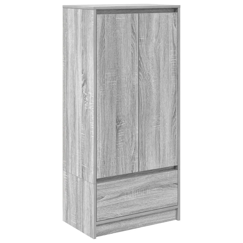 Armoire de rangement polyvalente 55,5 x 34 x 119,5 cm pratique style moderne en bois d'ingénierie sonoma gris 02_0051713
