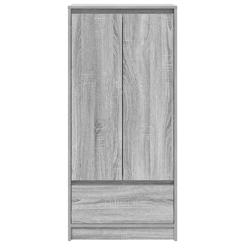 Armoire de rangement polyvalente 55,5 x 34 x 119,5 cm pratique style moderne en bois d'ingénierie sonoma gris 02_0051713