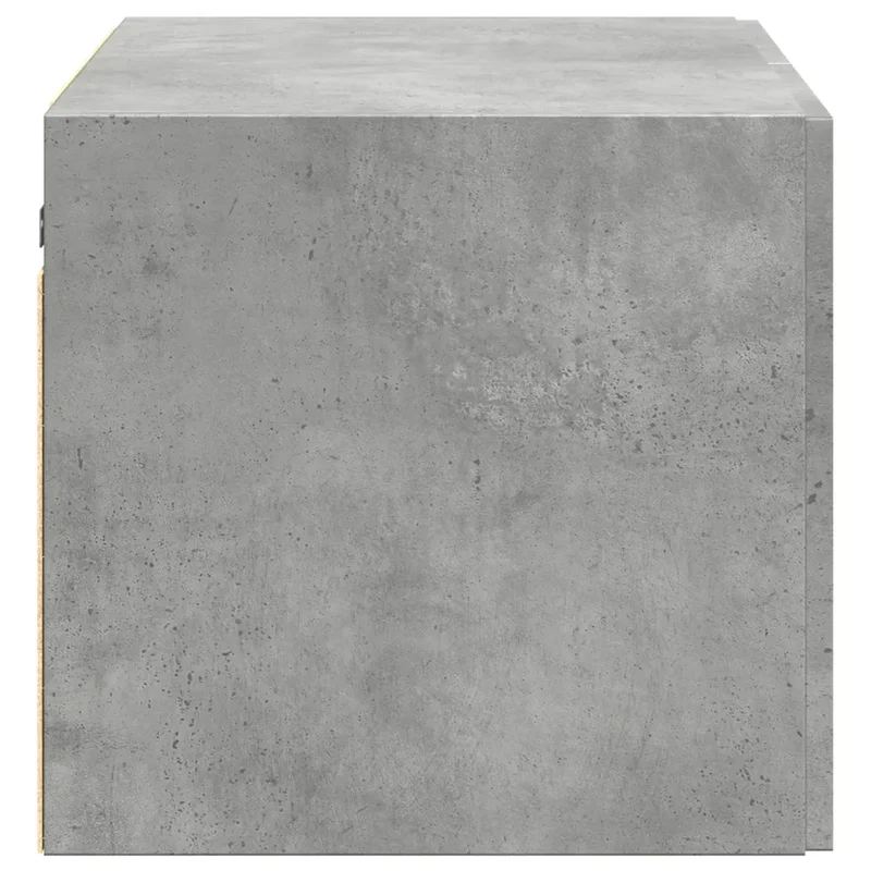 Armoire murale grise design moderne gain de place 70 x 42,5 x 40 cm en bois d'ingénierie gris béton 02_0049500