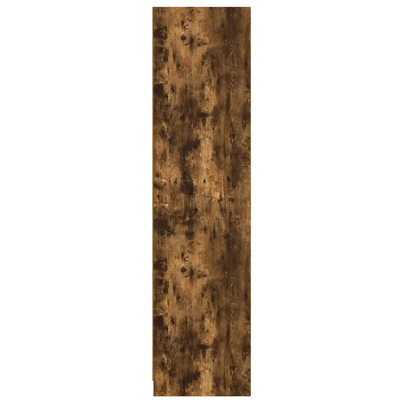 Armoire avec tiroirs rangement chic 50 x 50 x 200 cm en bois d'ingénierie chêne fumé 02_0048154