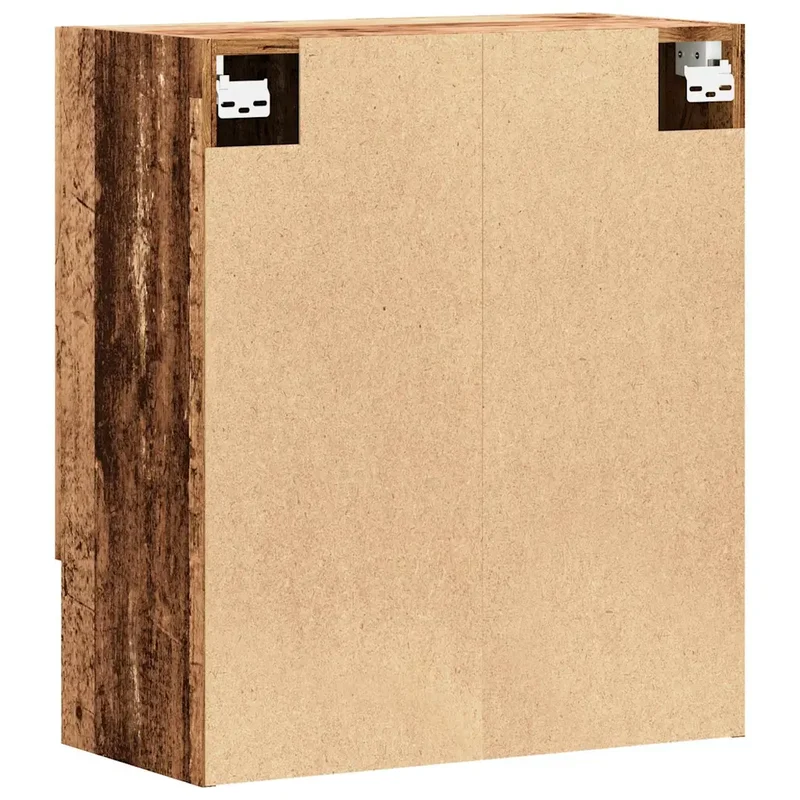Armoire murale vintage bois d'ingénierie 60 x 31 x 70 cm grand espace rangement finition rustique en bois vieux 02_0051132