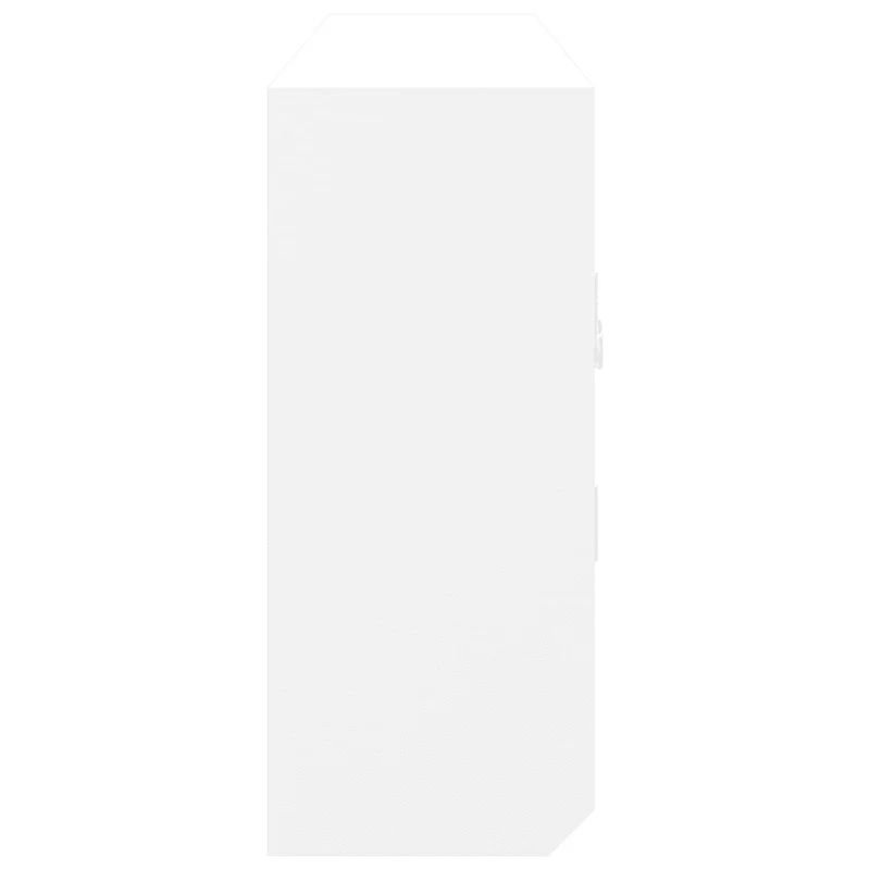 Armoire à clés murale design moderne 40 x 8,5 x 20 cm grande capacité rangement en bois blanc 02_0047123