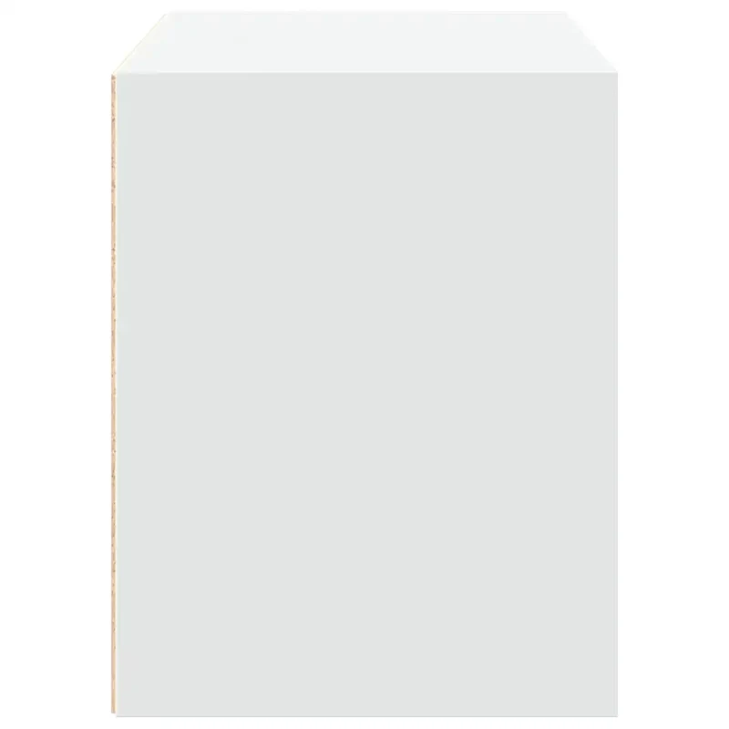 Armoire de rangement empilable 60 x 31 x 40 cm avec 2 tiroirs pratique déco moderne en bois d'ingénierie blanc 02_0051188