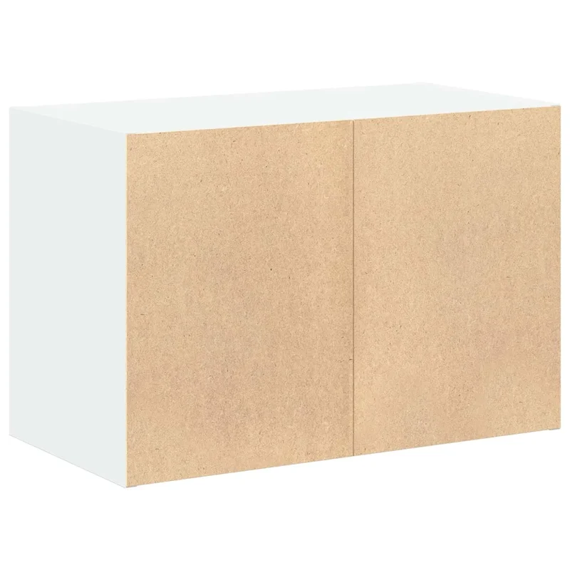 Armoire de rangement empilable 60 x 31 x 40 cm avec 2 tiroirs pratique déco moderne en bois d'ingénierie blanc 02_0051188
