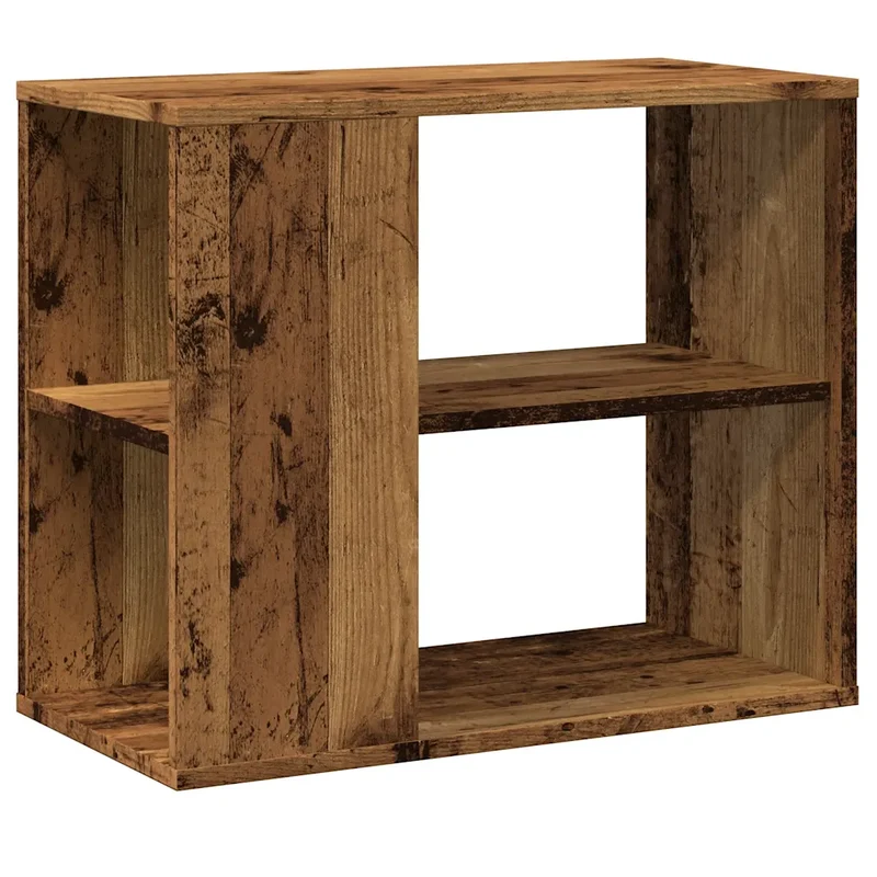 Armoire latérale pratique rangement moderne 60 x 30 x 50 cm en bois d'ingénierie vieux bois 02_0050890