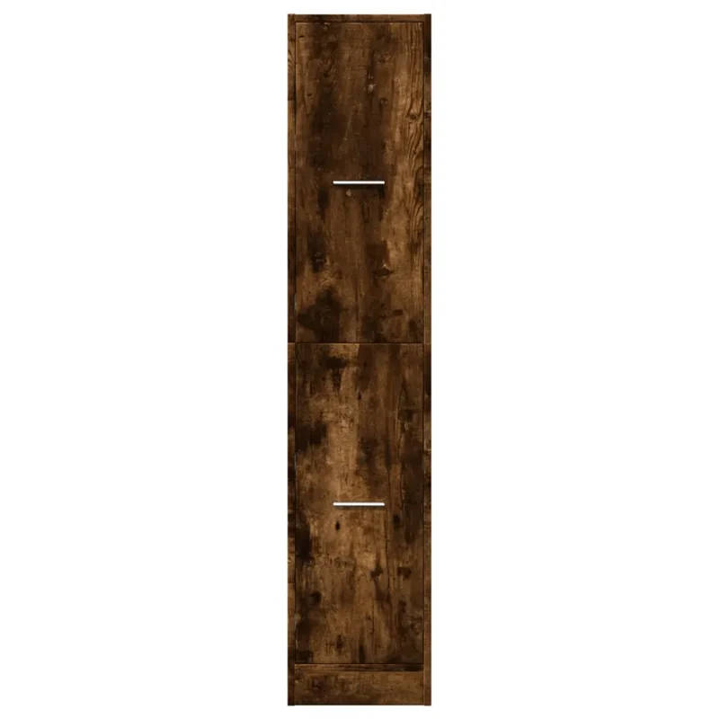Armoire d'apothicaire multifonctionnelle avec 4 tiroirs rangement 30 x 41 x 144 cm en bois d'ingénierie chêne fumé 02_0050623