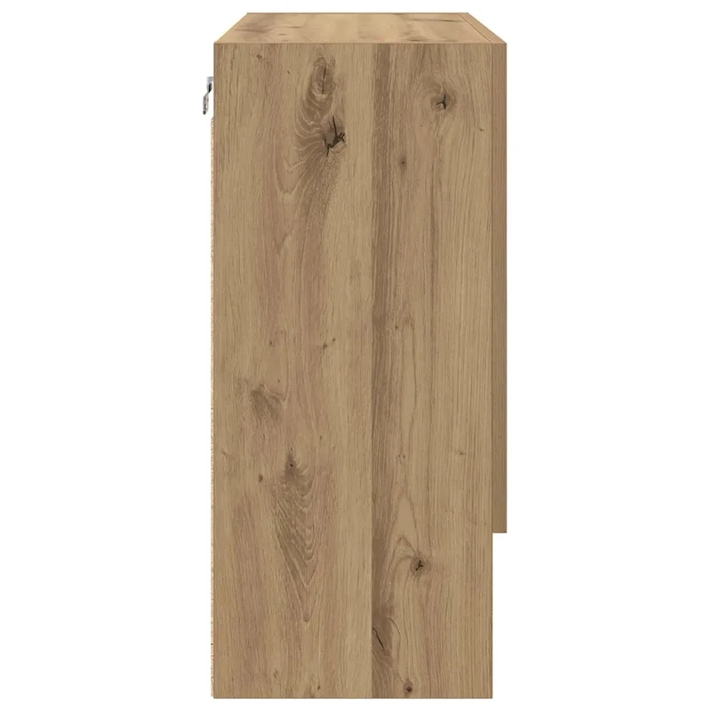 Armoire murale moderne 60 x 31 x 70 cm rangement pratique design épuré en bois d'ingénierie chêne artisanal 02_0052486