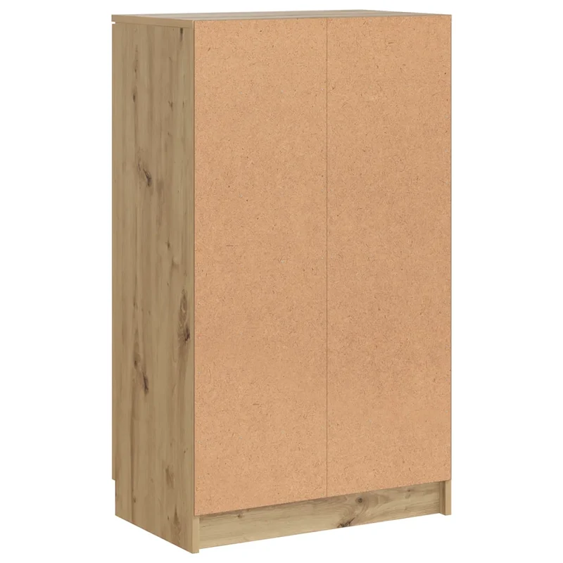 Armoire à chaussures rangement organisé 59 x 35 x 100 cm en bois d'ingénierie chêne artisanal 02_0050995
