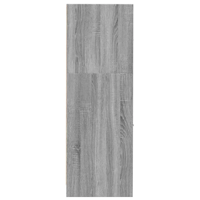 Armoire apothicaire classique multifonctionnelle rangement 30 x 41 x 118 cm en bois d'ingénierie gris 02_0050615