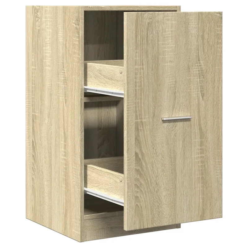 Armoire d'apothicaire multifonctionnelle rangement salon cuisine 40 x 41 x 77 cm en bois d'ingénierie chêne sonoma 02_0050630